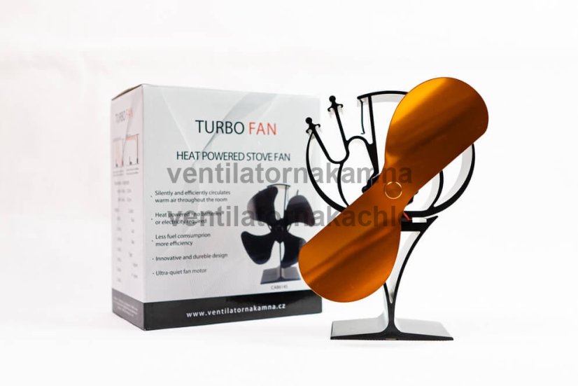 Ventilátor na krbové kachle 2 čepeľový - strom GOLD 652G - 5
