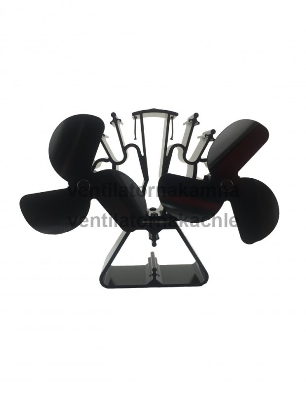 Ventilátor na krbové kachle 2 vrtule s 3 čepeľami - TURBO 636BM - 1