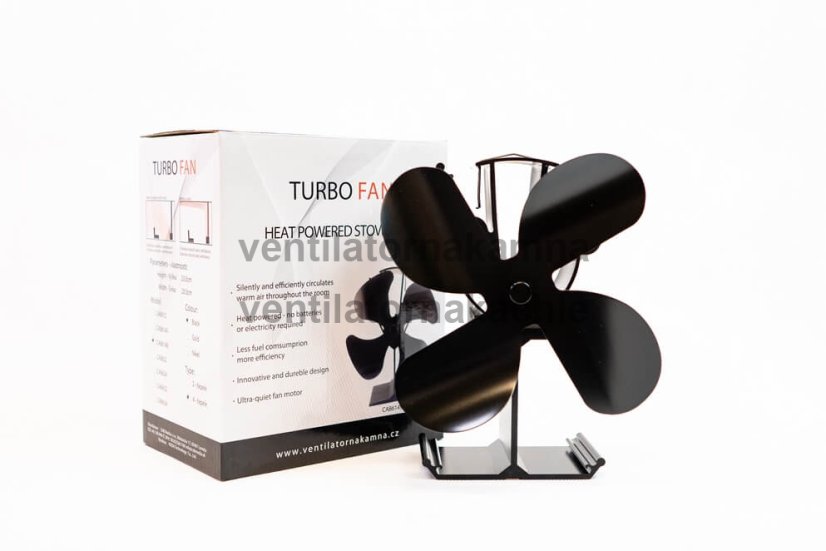 Ventilátor na krbové kachle 4 čepeľový - Plameň 614B - 12