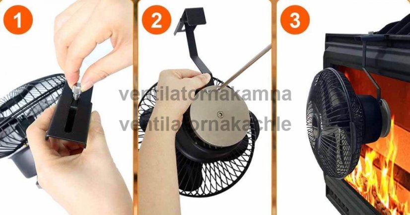 Ventilátor na krbové sklo Tornado 691 - TURBO FAN - 2