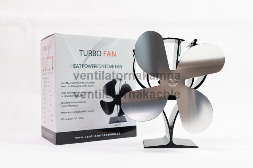 Ventilátor na krbové kachle 4 čepeľový - Strom Nikel 654N - 2