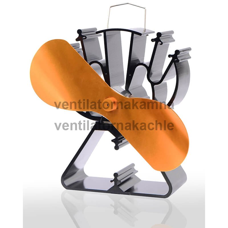 Ventilátor na krbové kachle 2 čepeľový - Triangel Gold 622G