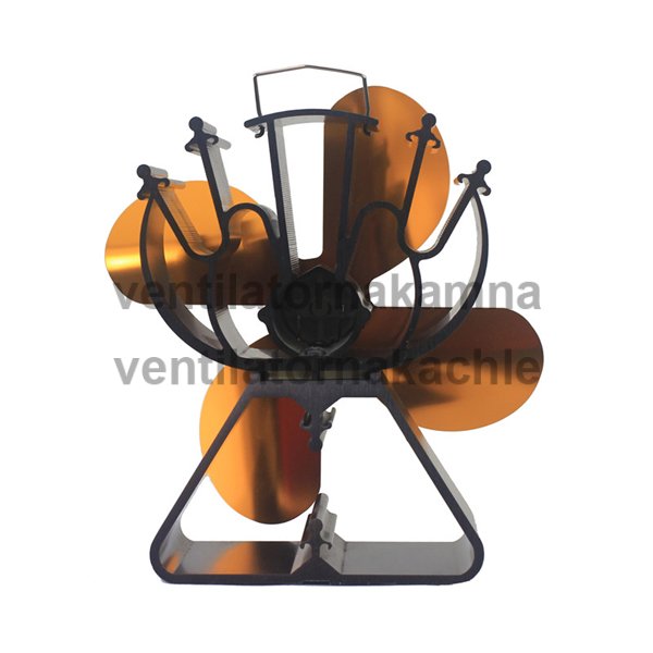 Ventilátor na krbová kamna 4 čepelový - Triangl Gold 624G - 2