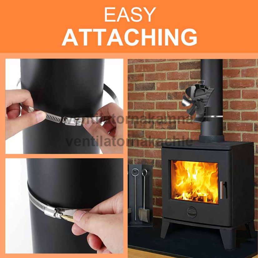 Ventilátor na krbová kamna a kouřovod 5 Fire PRO 695 - TURBO FAN - 8