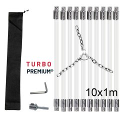 Rotačný čistič komína s reťazovou hlavou TURBO Premium® – 10M