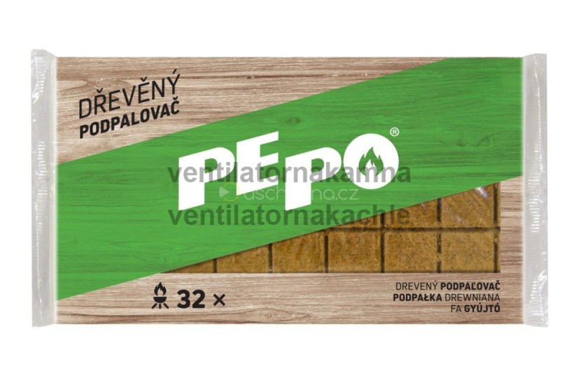 PE-PO drevený podpaľovač – 32 podpalov