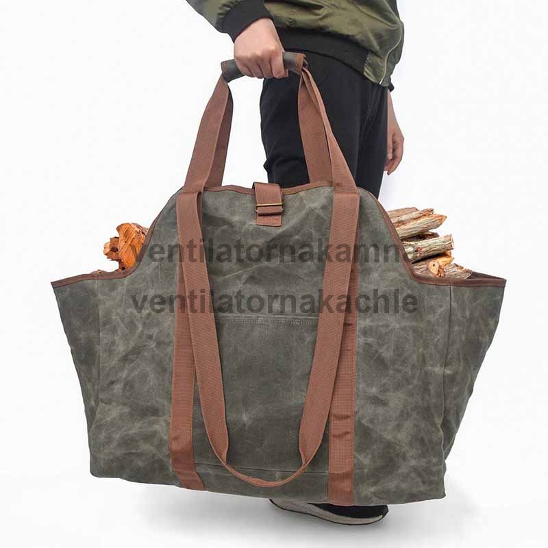 FIREWOOD Bag Taška na dřevo Premium hnědá T006 - 2