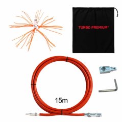 Rotačná kefa na čistenie komína TURBO Premium® Anaconda - 15m