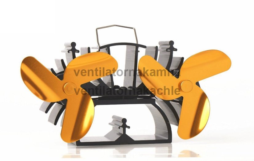 Ventilátor na krbová kamna 2 vrtule se 3 čepelemi Gold 636G - 4