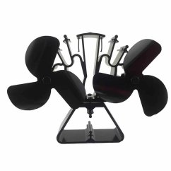 Ventilátor na krbové kachle 2 vrtule s 3 čepeľami - TURBO 636BM