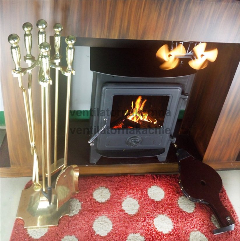 Ventilátor na krbová kamna 2 vrtule se 3 čepelemi Nikel - 636N - 1