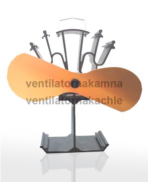 Ventilátor na krbové kamna 2 čepeľový - Plamen Gold - 1