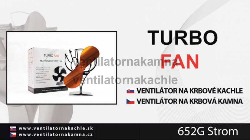 Ventilátor na krbové kachle 2 čepeľový - Triangel Gold 622G - 4