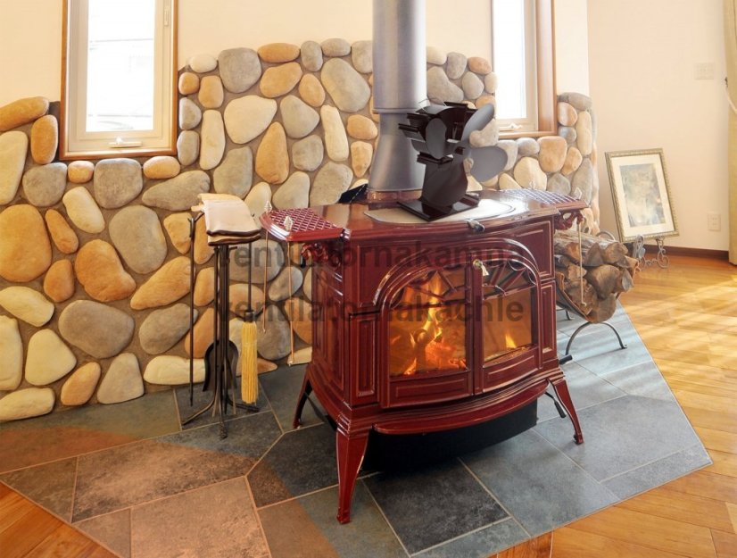 Ventilátor na krbové kachle 4 čepeľový - Plameň 614B - 9