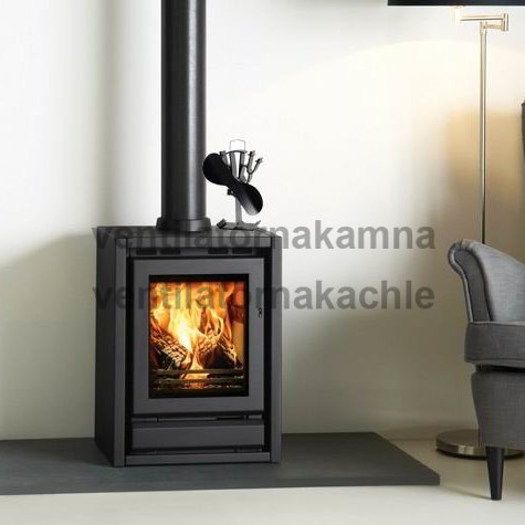 Ventilátor na krbové kachle 2 čepeľový - plameň Nikel - 8