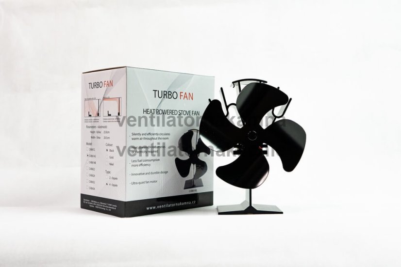 Ventilátor na krbové kachle 4 čepeľový - Basic 614S - 4