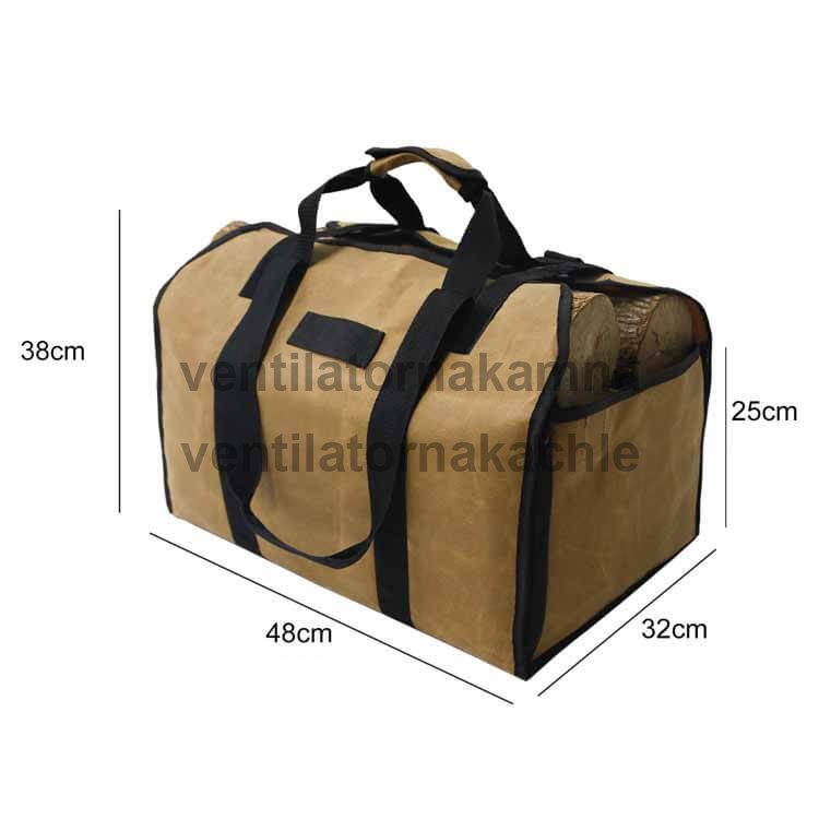 FIREWOOD Bag Taška na dřevo Premium tmavě hnědá T004 - 2
