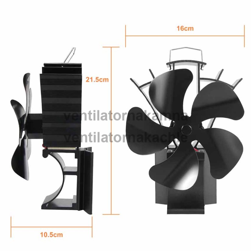 Ventilátor na krbová kamna a kouřovod 5 Fire PRO 695 - TURBO FAN - 2
