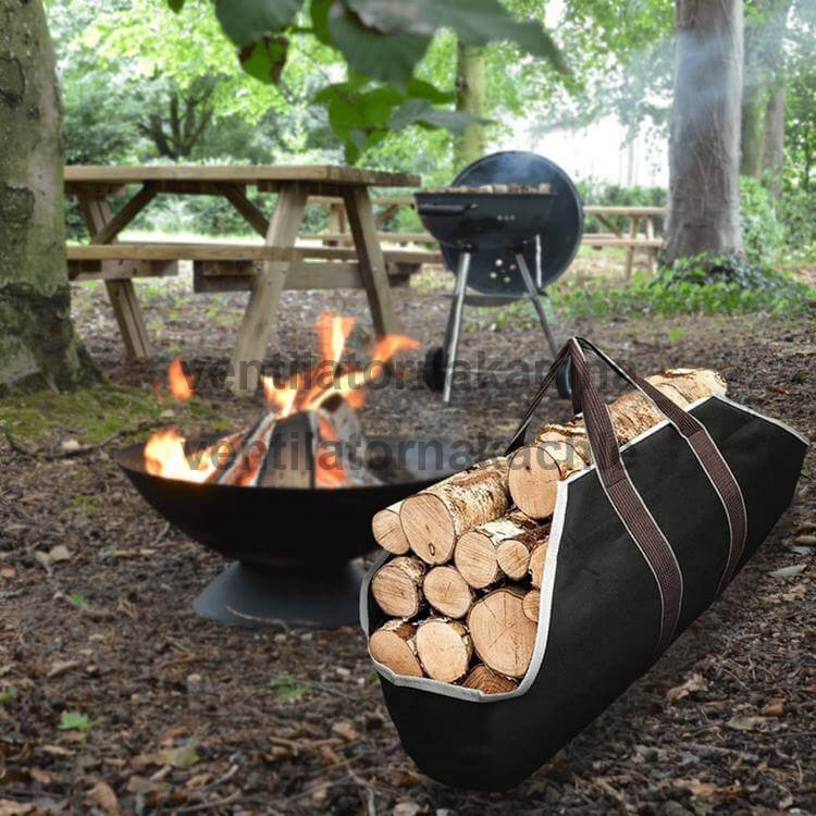 FIREWOOD Bag Taška na dřevo černá V1 - 2
