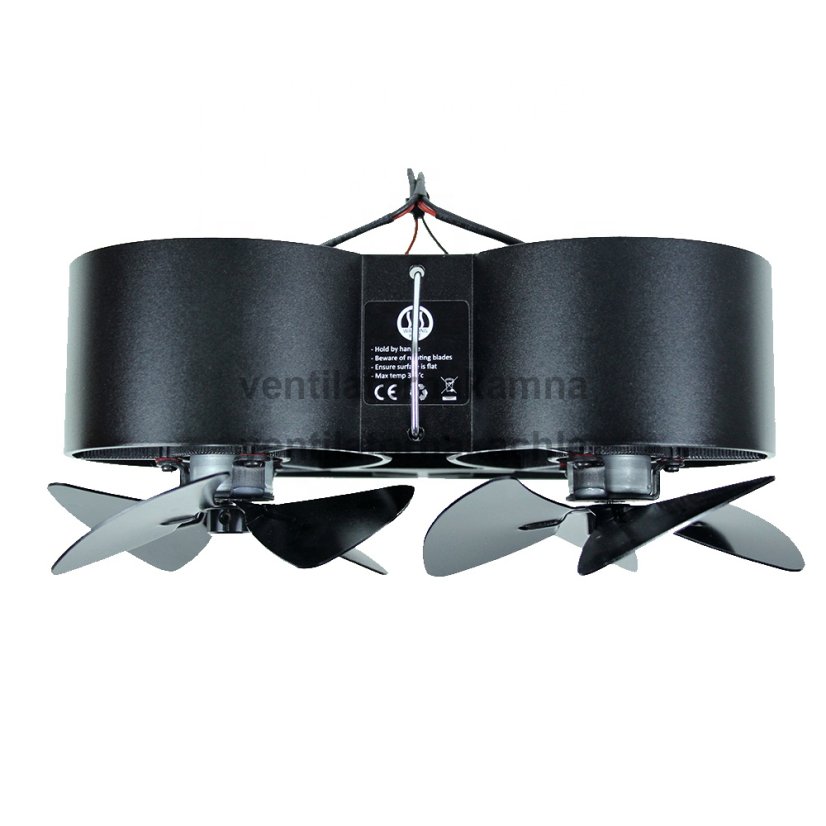 Ventilátor na krbová kamna 2 vrtule se 4 čepelemi NEAT 844 - 1