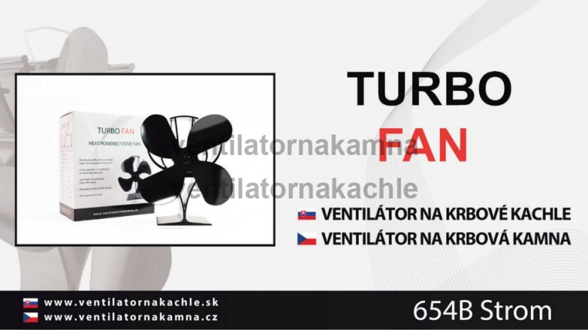 Ventilátor na krbové kachle 4 čepeľový - Strom 654B - 7