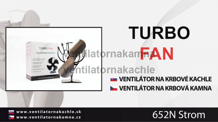 Ventilátor na krbové kachle 2 čepeľový - Strom Nikel 652N - 6