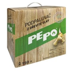 PE-PO podpaľovač z drevenej vlny – 150ks podpalov