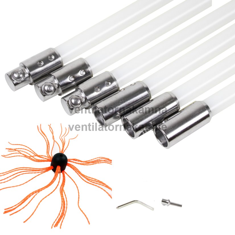 Rotační kartáč na čištění komínů TURBO Premium® - 10m - 1