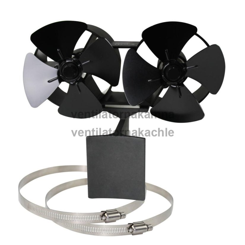 Ventilátor na kouřovod o průměru 150mm max do 160mm - 2 vrtule se 4 čepelemi Neat 874