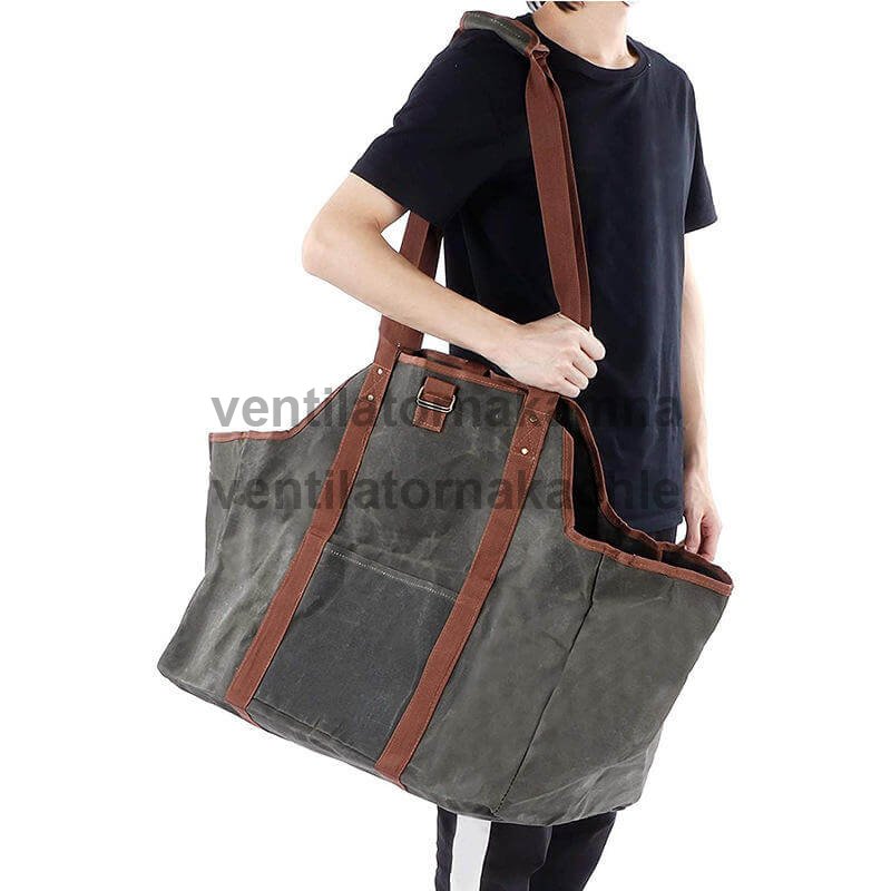 FIREWOOD Bag Taška na dřevo Premium hnědá T006 - 3