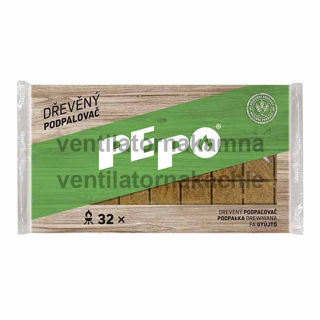 PE-PO dřevěný podpalovač - 32ks podpalů PE-PO dřevěný podpalovač - 32ks podpalů