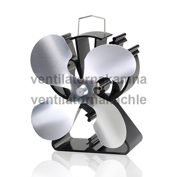 Ventilátor na krbová kamna 4 čepelový - Triangl Nikl 624N