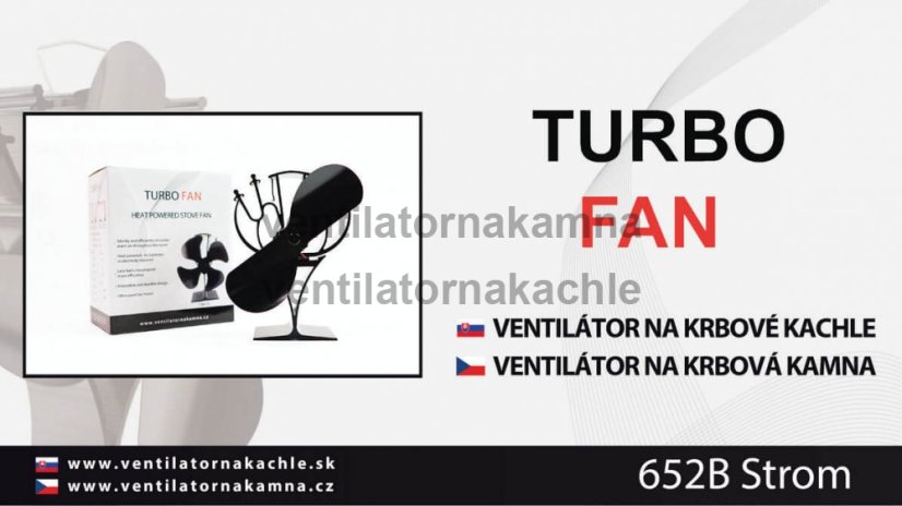 Ventilátor na krbová kamna 2 čepelový - Strom 652B - 5