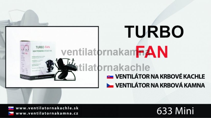 Ventilátor na krbová kamna Mini 633B - 4