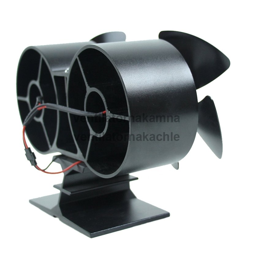 Ventilátor na krbová kamna 2 vrtule se 4 čepelemi NEAT 844 - 4