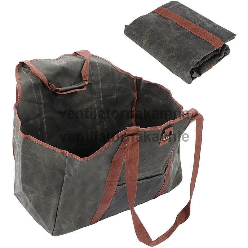 FIREWOOD Bag Taška na dřevo Premium hnědá T006 - 4