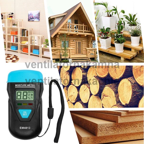 Měřič vlhkosti dřeva EM4813 - 4