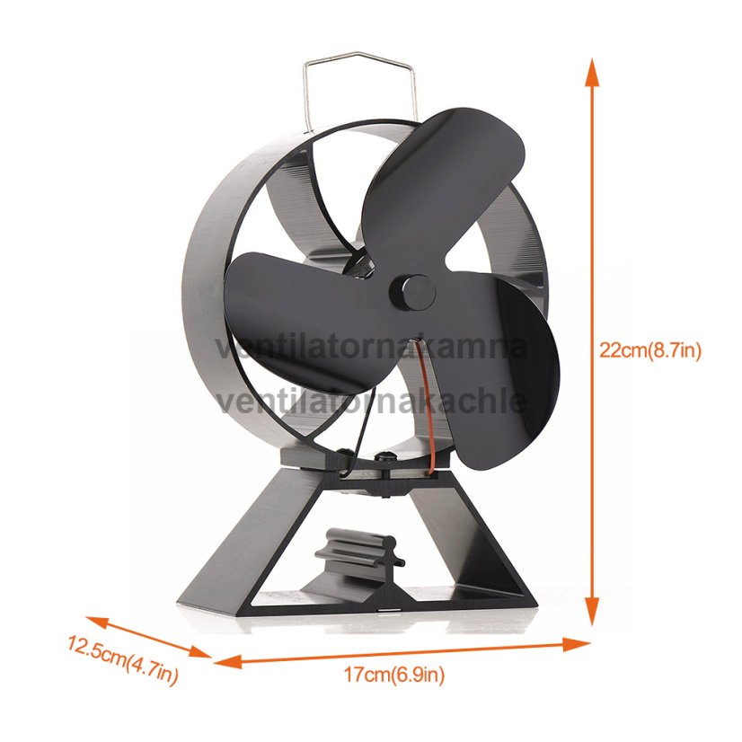 Ventilátor na krbové kachle - Kolečko 643B - 4