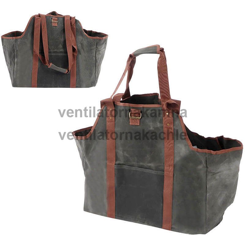 FIREWOOD Bag Taška na dřevo Premium hnědá T006 - 1