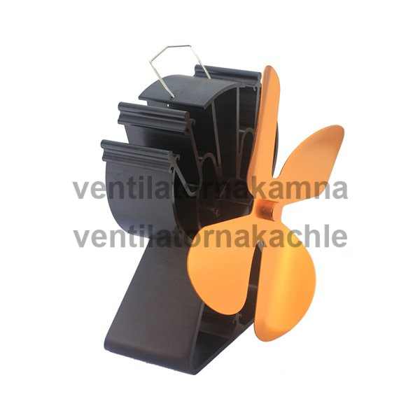 Ventilátor na krbová kamna 4 čepelový - Triangl Gold 624G - 3