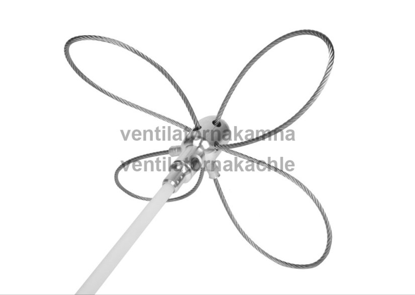 Rotačná kefa na čistenie komína s lankom TURBO Premium® PRO - 6m