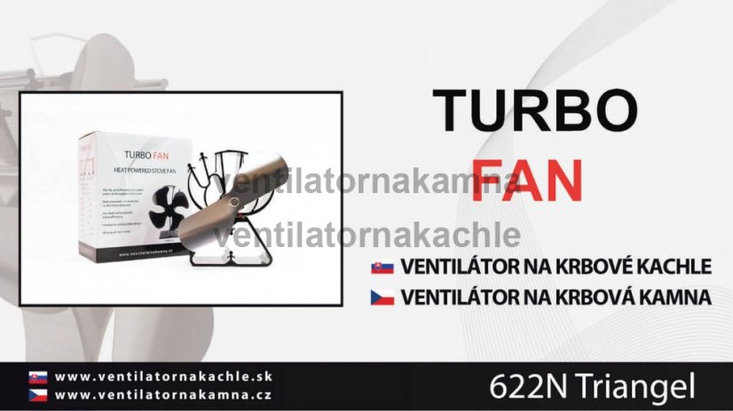Ventilátor na krbové kachle 2 čepeľový - Triangel Nikel 622N - 5