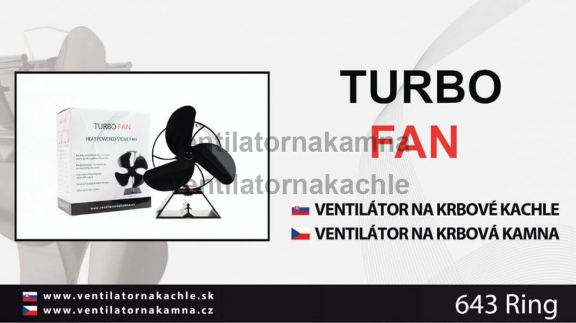 Ventilátor na krbové kachle - Kolečko 643B - 6