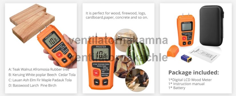 Měřič vlhkosti dřeva M100