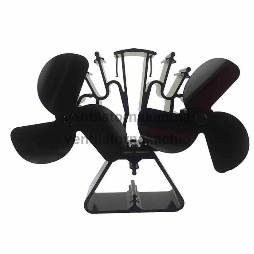 Ventilátor na krbové kachle 2 vrtule s 3 čepeľami - TURBO 636BM