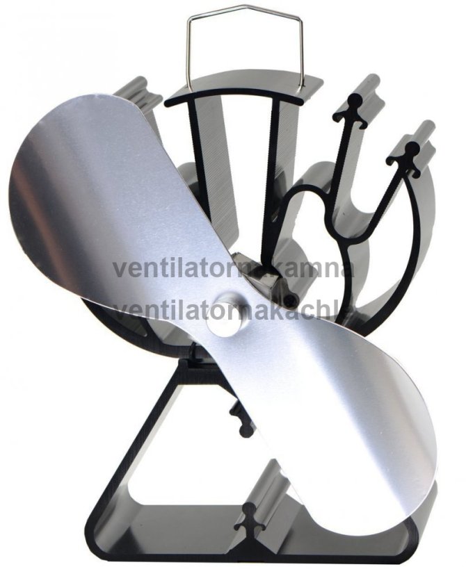 Ventilátor na krbové kachle 2 čepeľový - Triangel Nikel 622N - 2