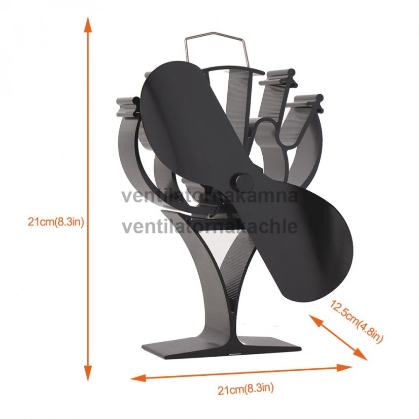 Ventilátor na krbová kamna 2 čepelový - Strom 652B - 3