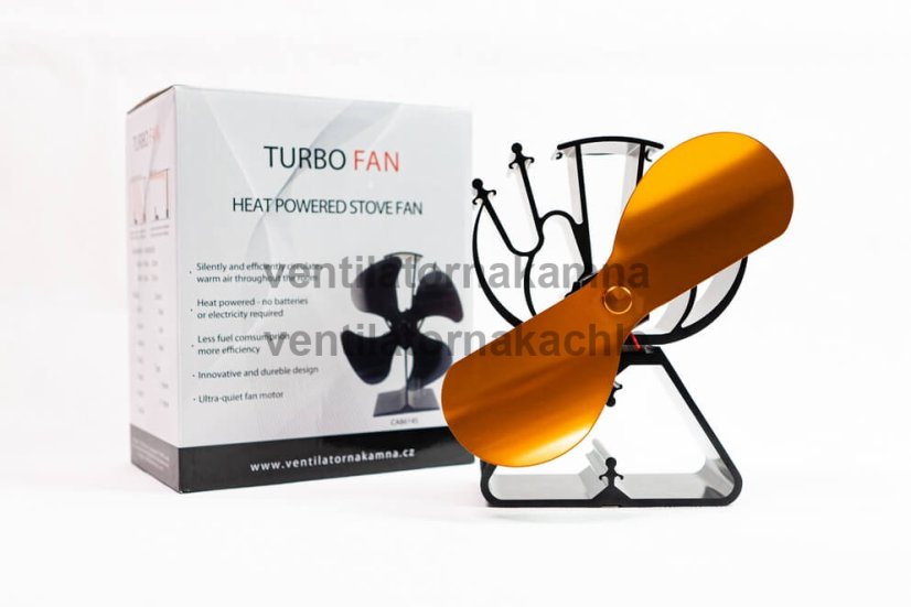 Ventilátor na krbové kachle 2 čepeľový - Triangel Gold 622G - 5