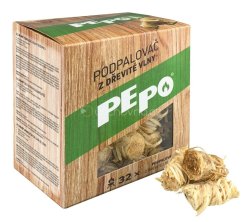 PE-PO podpaľovač z drevenej vlny – 32ks podpalov