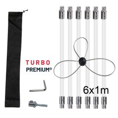 Rotačný čistič komína s lankom TURBO Premium® – 6M